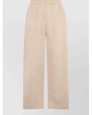 Jacquemus High-Rise Wide-Leg Pants - Natural