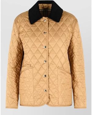 Burberry Dranefeld Quilted Country Jacket Polyester - Natural