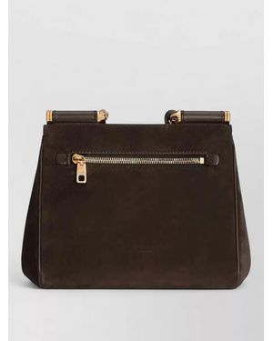 Dolce & Gabbana My Sicily Small Leather Shoulder Bag - Brown