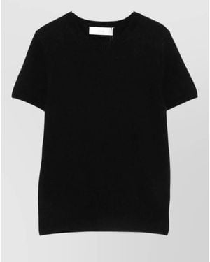 DUNST Wool Blend Crewneck Sweater - Black