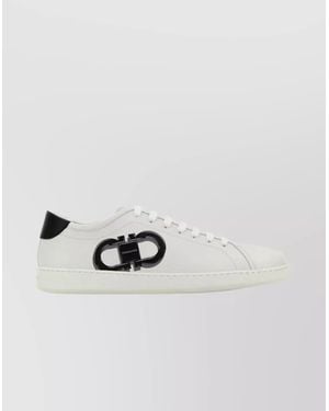 スニーカー Salvatore Ferragamo White Leather Brandy 1 Sneakers Salvatore Ferragamo White Leather Brandy 1 Sneakers | Balardi