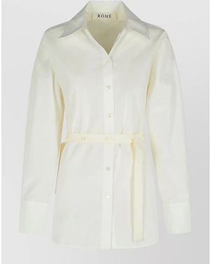 Rohe Silk Poplin Shirt - White