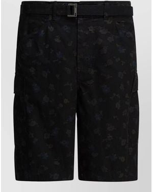 Sacai Cotton Cargo Shorts - Black
