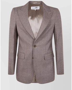 MM6 by Maison Margiela Wool Blazer - Brown