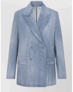 Ermanno Scervino Double-Breasted Blazer - Blue