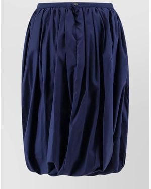 Marni Organic Cotton High-Rise Balloon Skirt - Blue
