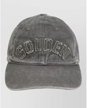 Golden Goose Journey Baseball Cap Washed Cotton Twill - Grey