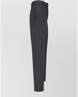 Jil Sander Straight Leg Pants Belt Loops Pockets - Blue
