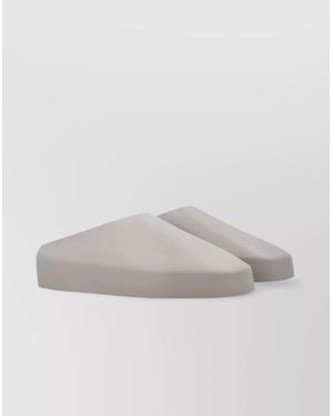 Fear Of God Closed Toe Flat Rubber Sole Slippers - Gray