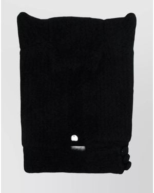 Coperni Wool Blend Knitted Horn Balaclava - Black