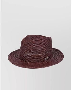 Borsalino Casual Wide Brim Panama Hat - Brown