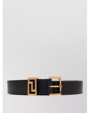 Versace Calf Leather Belt 30 Mm Adjustable - White