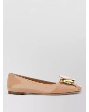 Ferragamo Leather Ballerina Shoes - Multicolour