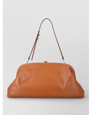 Alberta Ferretti Shoulder Bag Smooth Leather Tone Hardware - Brown