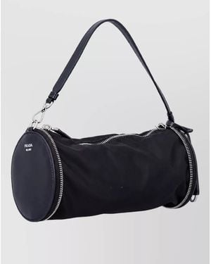 Prada Leather Mini Shoulder Bag - Black
