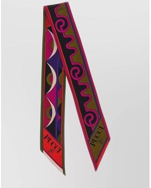 PUCCI Lightweight Long Rectangular Scarf - Red