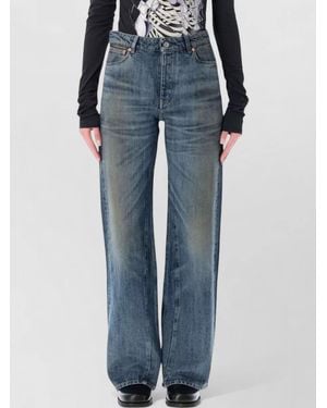 Our Legacy Denim High-Rise Wide-Leg Jeans - Blue