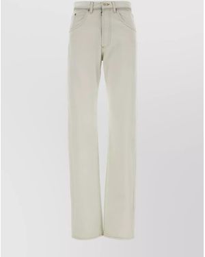 Maison Margiela Elevated Denim Straight-Leg Jeans - White
