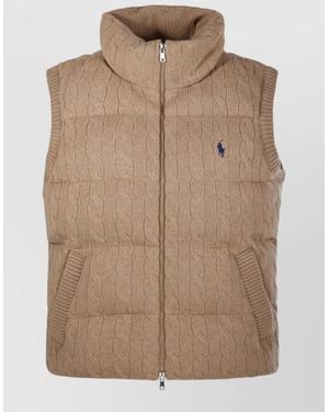Ralph Lauren Wool Cashmere Vest - Natural