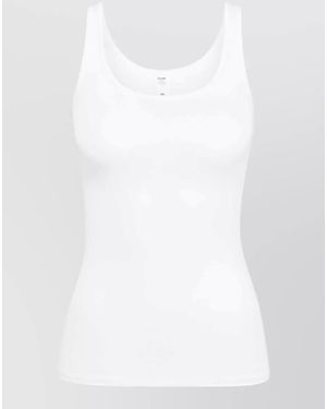 CALIDA Fitted Scoop Neck Sleeveless Top - White