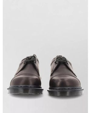 Dr. Martens Leather Oxford Shoes - Gray