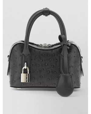 Stella McCartney Ryder Crossbody Bag Padlock Top Handles - Black
