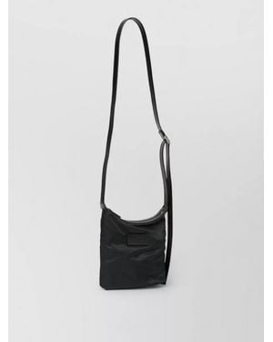 MM6 by Maison Margiela Rectangular Crossbody Bag Adjustable Shoulder Strap - White