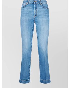 Sportmax Denim Washed Slim-Fit Jeans - Blue
