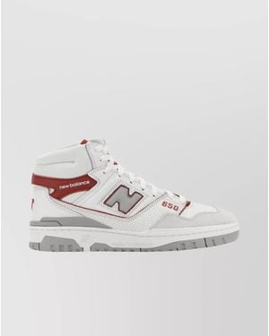 New Balance Leather High-Top Trainers - White