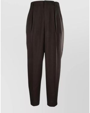 Cellar Door Tailored Trousers Pleated Front Button Detail - Multicolour