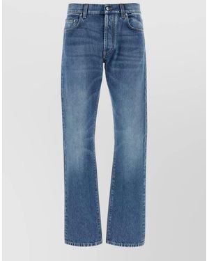 Versace Stonewashed Denim Jeans - Blue