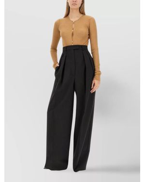 Sportmax Knitwear Dinar Body Fitted With Long Sleeves - Black