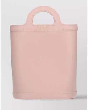 Marni Tropicalia Calf Leather Bucket Bag - Pink