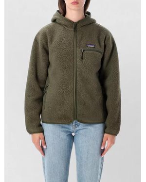 Patagonia Recycled Fleece Hooded Zip Jacket - Green