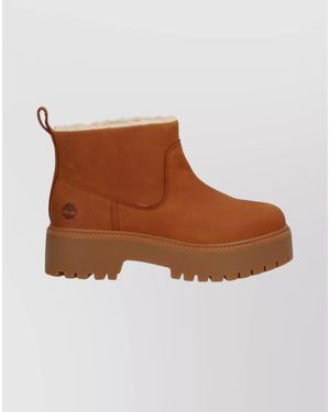 Timberland Leather Ankle Boots - Brown