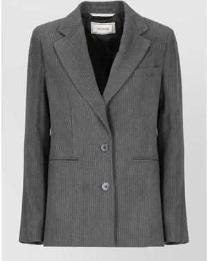 Peserico Lurex Single-Breasted Blazer - Black