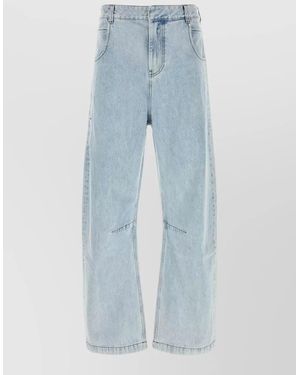 Entire studios Denim Gem Straight Leg Five Pocket Jeans - Blue