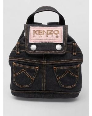 KENZO Five Pockets Mini Backpack Top Handle - Black