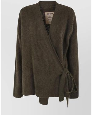 Uma Wang Raccoon Fur Kimono Jacket - Green