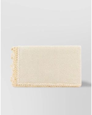 JW Anderson Na Fabric Clutch Bag - Natural