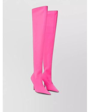 Balenciaga Stretch Knee-High Boots - Pink