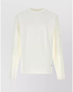 Jil Sander Cotton T-Shirt Set Long Sleeves - White