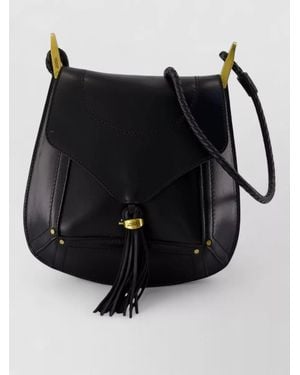 Isabel Marant Anahi Crossbody Bag Smooth Calfskin - Black