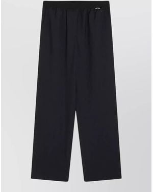 Miu Miu Relaxed Fit Wide Leg Lounge Trousers - Blue