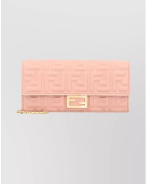 Fendi Baguettewallet On Chain - Pink