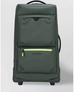 Piquadro Rolling Suitcase Telescopic Handle - Green