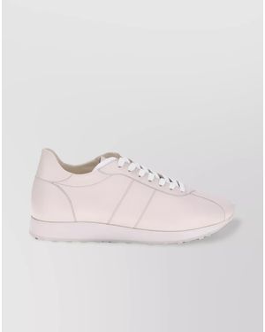 The Row Nappa Leather Low-Top Trainers - Pink