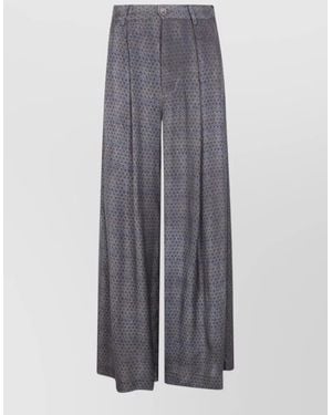 Uma Wang Paella Wide Leg Trousers Pleated Front - Grey