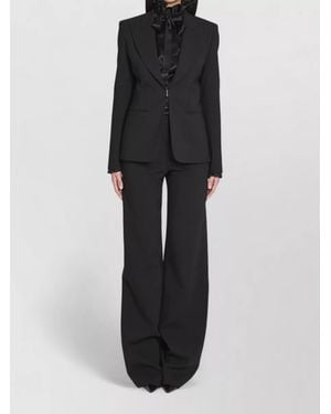 Gucci Tailored Stretch Wool Jacket Structured Waist - Black