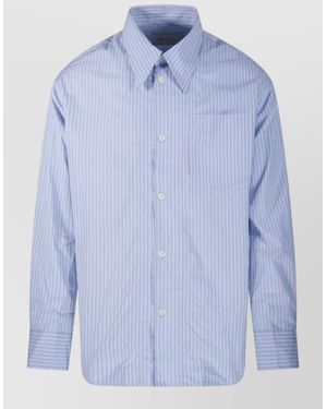 Ami Paris Long Sleeve Wide Shirt - Blue